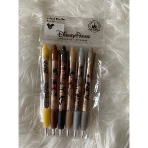 New! Disney Parks Mickey Authentic 6pk Pens
